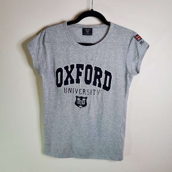 Authentic Oxford University womens short sleeve graphic tee embroidered size xl - Picture 1 of 10